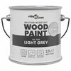 vidaXL Vernice per legno Grigio 2,5 L Stampa da parete