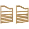vidaXL Modulo Braccioli 2 pcs Bianco 59 x 4 x 73 cm