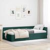 vidaXL Cornice del letto ad angolo Verde Scuro 90 cm x 190 cm Velluto