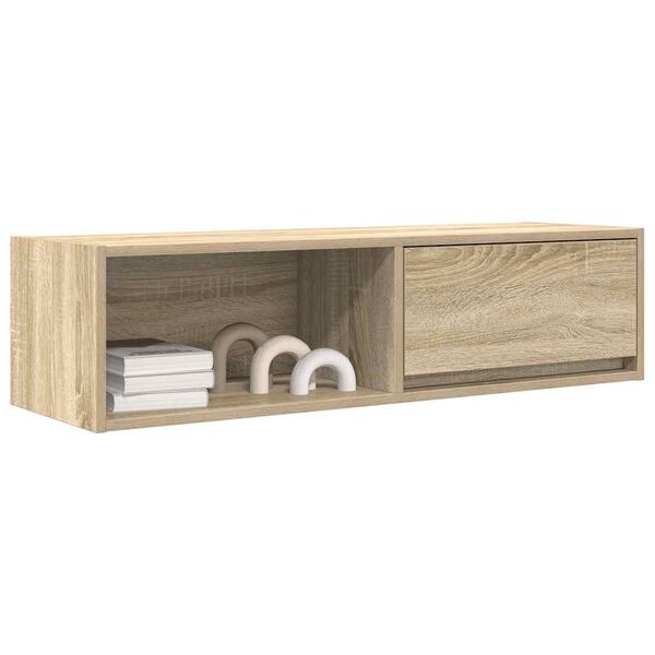 vidaXL Mobile Porta TV Rovere Sonoma 100x31x25,5 cm Legno Multistrato