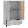 vidaXL Credenza Grigio Cemento 69,5x31x115 cm in Legno Multistrato