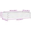 vidaXL Fioriera da Giardino 110x60x23 cm in Legno Massello di Douglas