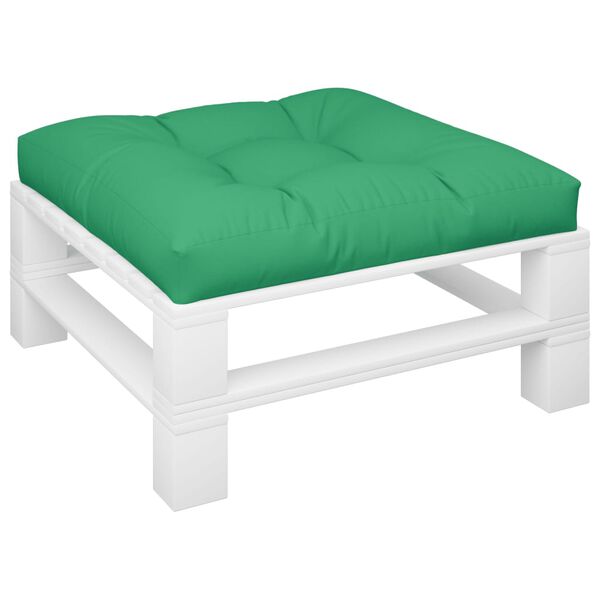 vidaXL Cuscino per Pallet Verde 70x70x12 cm in Tessuto