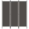 vidaXL Paravento a 3 Pannelli Antracite 150x180 cm