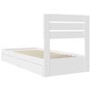 vidaXL Letto con Contenitore Bianco 90 x 190 cm Legno multistrato
