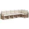vidaXL Set Divano da Giardino 6 pz Beige polyrattan