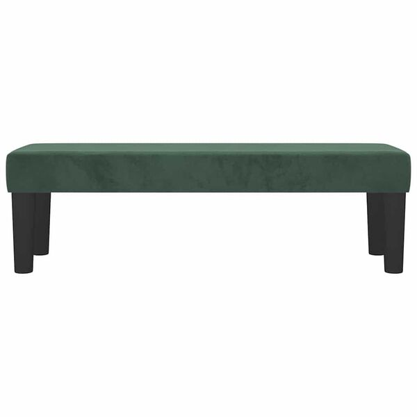 vidaXL | panchina | Verde scuro 100 x 30 x 30 cm Velluto