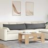 vidaXL Cuscini da Divano 2 pcs Grigio scuro 145 x 40 cm Tessuto