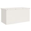 vidaXL Scatola di Stoccaggio Esterno Bianco 100 x 50,5 x 50 cm Acciaio