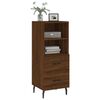 vidaXL Credenza Rovere Marrone 34,5x34x90 cm in Legno Multistrato