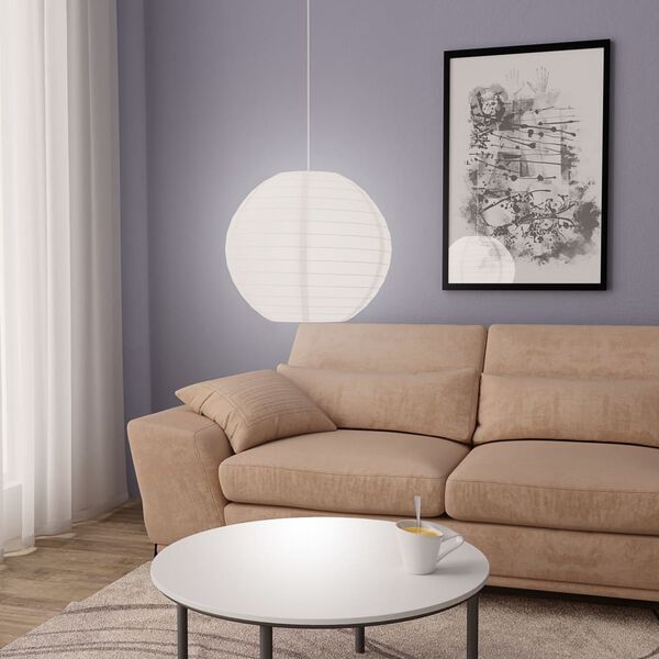vidaXL Lampadario da Soffitto Bianco Ø45 cm E27