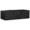 vidaXL Borsa Porta Cuscini da Giardino Nera 135x40x55 cm Polietilene