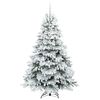vidaXL Albero di Natale artificiale con 300 LED Bianco 210 cm PE e PVC