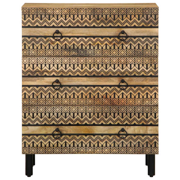 vidaXL Credenza 60x33,5x75 cm in Legno Massello di Mango Grezzo