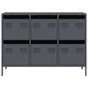 vidaXL Credenza Antracite 101,5x39x73,5cm in Acciaio Laminato a Freddo