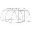 vidaXL Pollaio Argento 200 x 150 x 100 cm Acciaio zincato