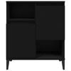 vidaXL Credenza Nero 60x35x70 cm in Legno Multistrato