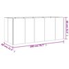 vidaXL Fioriera Rialzata da Giardino 200x80x80 cm in Acciaio Corten