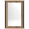 vidaXL Mobile Bagno Specchio Rovere Artigianale 42x12x60 cm Truciolato