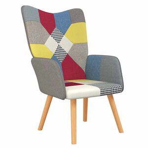 vidaXL Poltrona Relax in Tessuto Patchwork