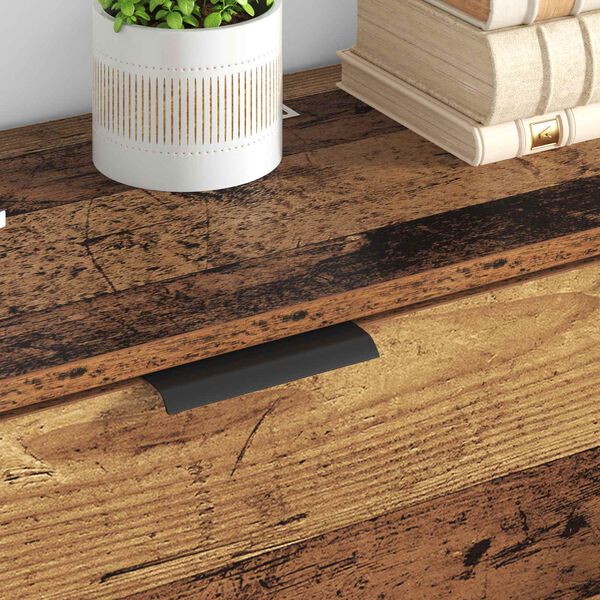 vidaXL Credenza con cassetto 3 pcs Legno vecchio Legno multistrato