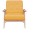 vidaXL Poltrona Gialla in Tessuto