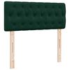 vidaXL Pouf Letto con Materasso Verde Scuro 120x190 cm Velluto