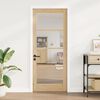 vidaXL Porta Interna con Vetro ORKDAL Marrone 83 x 202 cm