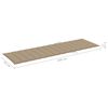 vidaXL Lettino da Giardino con Cuscino Beige Legno Pino Impregnato