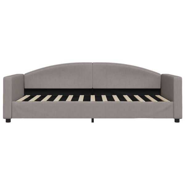 vidaXL Letto da Giorno Tortora 90x200 cm in Tessuto