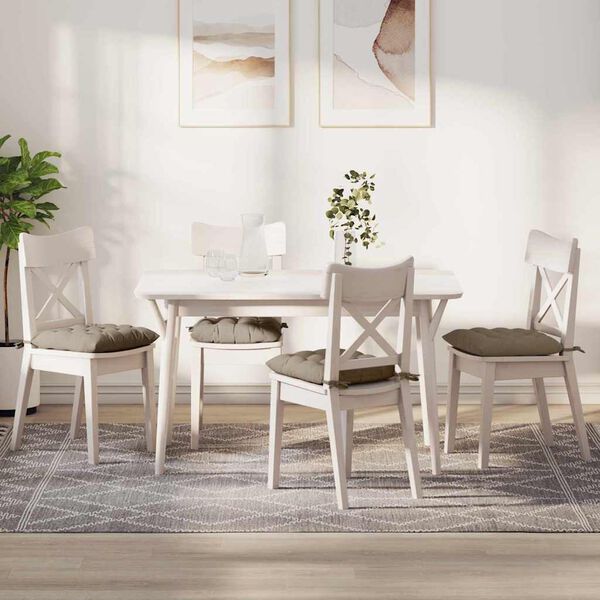 vidaXL Cuscini per Seduta 4 pcs Talpa 40 x 40 x 6 cm Microfibra