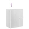 vidaXL Schermo Box Doccia a L 70 x 120 x 137 cm 4 Pannelli Pieghevole