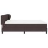 vidaXL Letto box spring con materasso Marrone scuro 180 x 200 cm