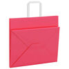 vidaXL Sacchetti di Carta 250 pz con Manici Rosa 32x22x28 cm