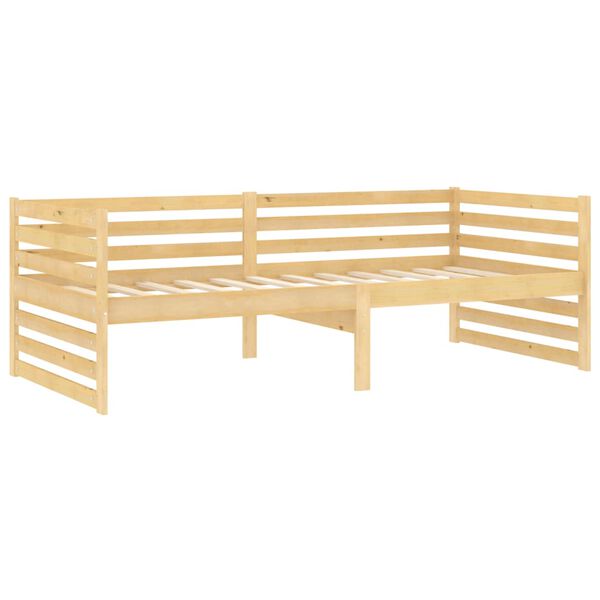 vidaXL Divano Letto con Cassetti 90x200 cm Legno Massello di Pino