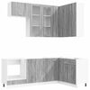 vidaXL Unit&agrave; Cucina LYON 8 pcs Sonoma grigio Legno ingegnerizzato