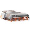 vidaXL Letto senza Materasso Marrone Cera 140x190 cm in Legno di Pino