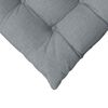vidaXL Cuscini per Seduta 2 pcs Grigio chiaro 40 x 40 x 6 cm Tessuto