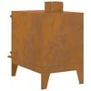vidaXL Stufa da Campeggio 35x50x60 cm in Acciaio Corten