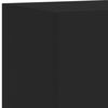 vidaXL Mobili TV a Parete con Luci LED 2pz Neri 30,5x35x70 cm