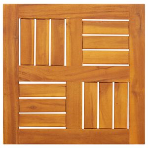 vidaXL Piano per Tavolo 40x40x2 cm Quadrato Legno Massello di Faggio