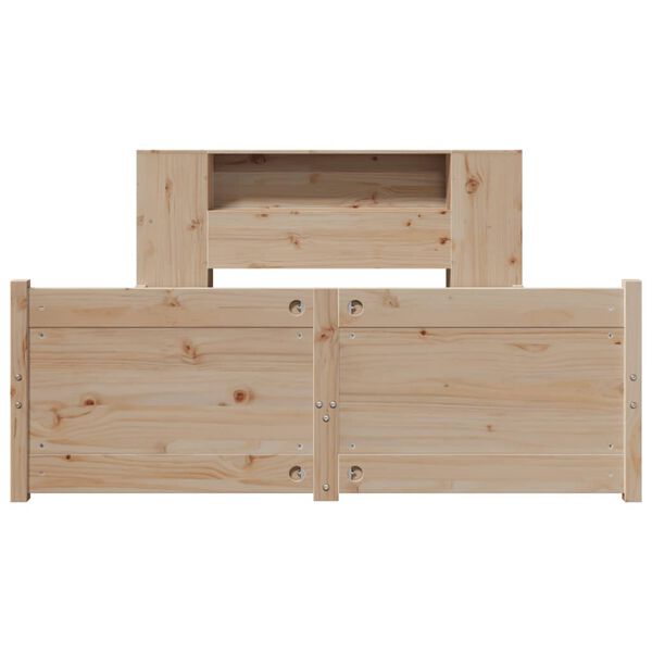 vidaXL Letto Libreria senza Materasso 120x200cm Legno Massello di Pino