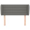 vidaXL Testiera ad Orecchio Grigio Scuro 103x23x78/88 cm in Tessuto