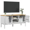 vidaXL Mobile TV FLORO Bianca 114x43x55 cm in Legno Massello di Pino