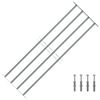 vidaXL Griglie per finestre 1000-1500 mm Acciaio zincato Argento