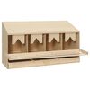 vidaXL Casetta Cova per Galline 4 Scomparti 106x40x59 cm Legno di Pino