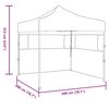 vidaXL Tenda Party Blu 200 x 200 x 315 cm Tessuto Oxford