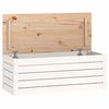 vidaXL Contenitore Portaoggetti Bianco 89x36,5x33cm Massello di Pino