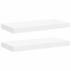 vidaXL Scaffali a Parete 2 pz Bianchi 50x23,5x3,8 cm in MDF