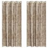 vidaXL Tende in Velluto con tende 2 pcs Champagne 245 x 140 cm Velluto